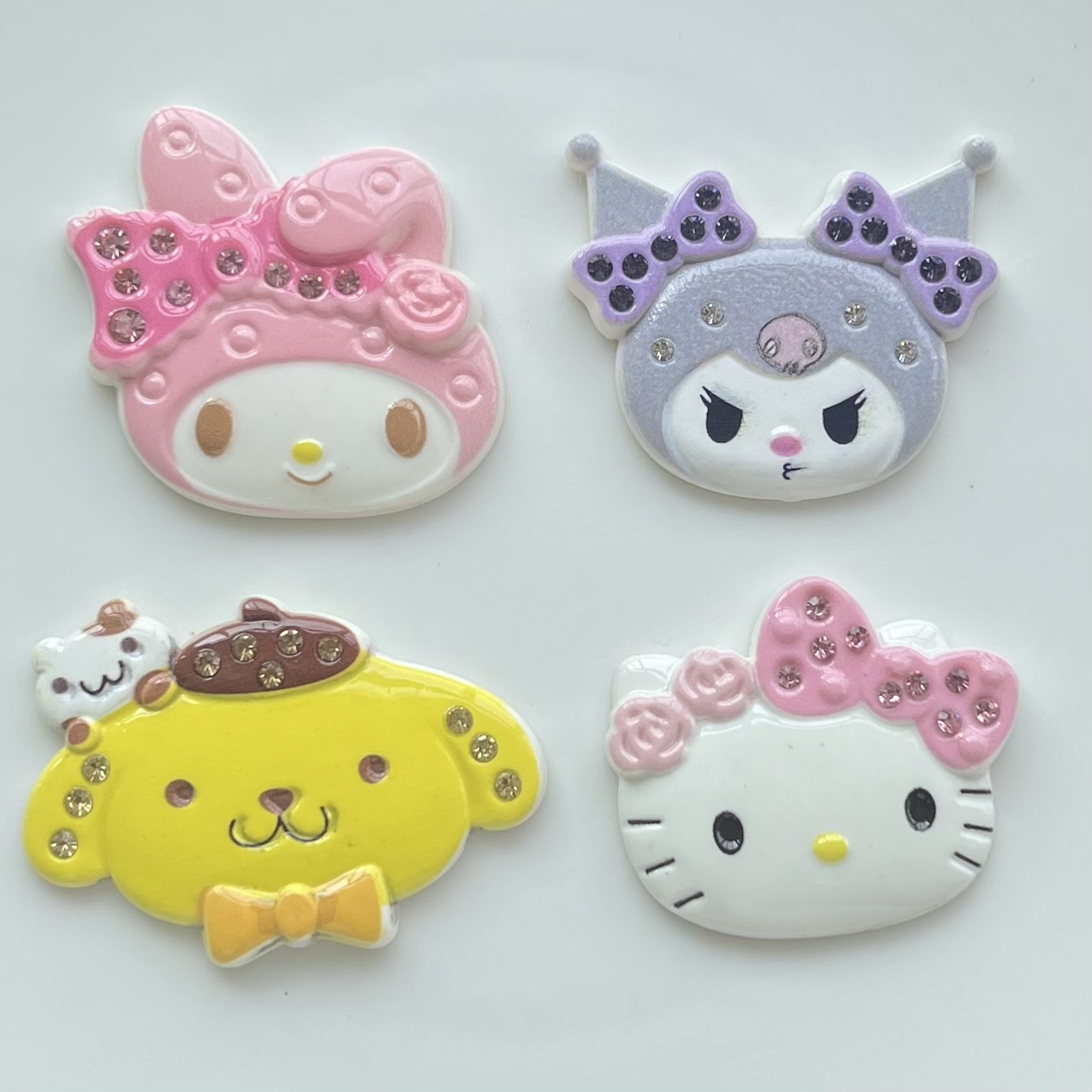 Cute cartoon HK and Kuromi With Diamonds 40MM*38MM
