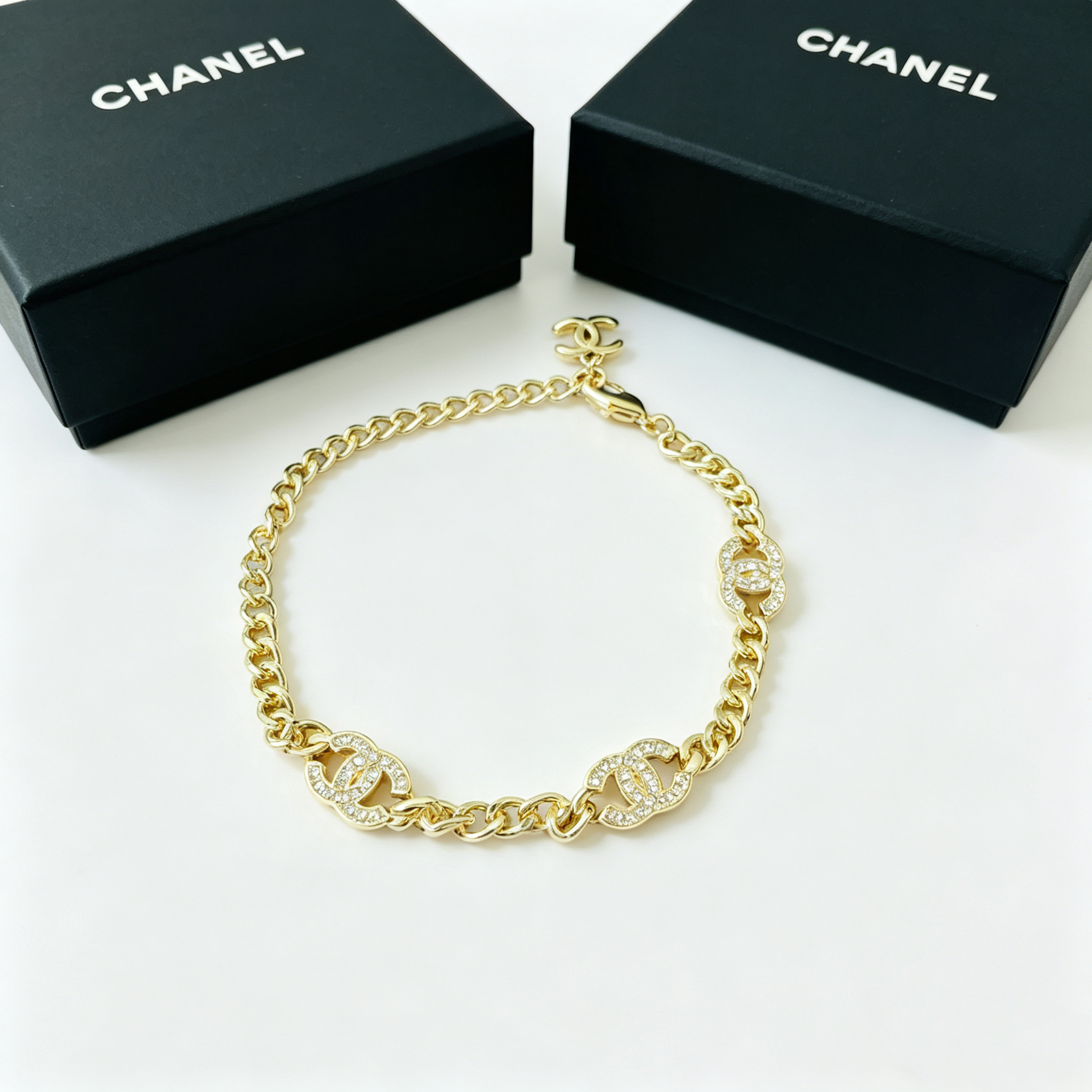 C—Metal Bracelet with Diamond Inlay2