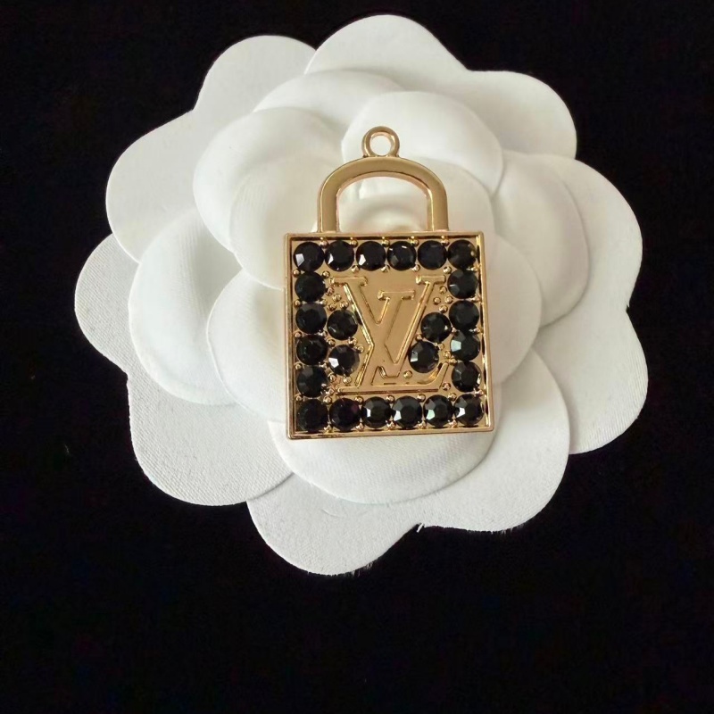 L-Metal Lock Shape With Diamonds 24MM*35MM