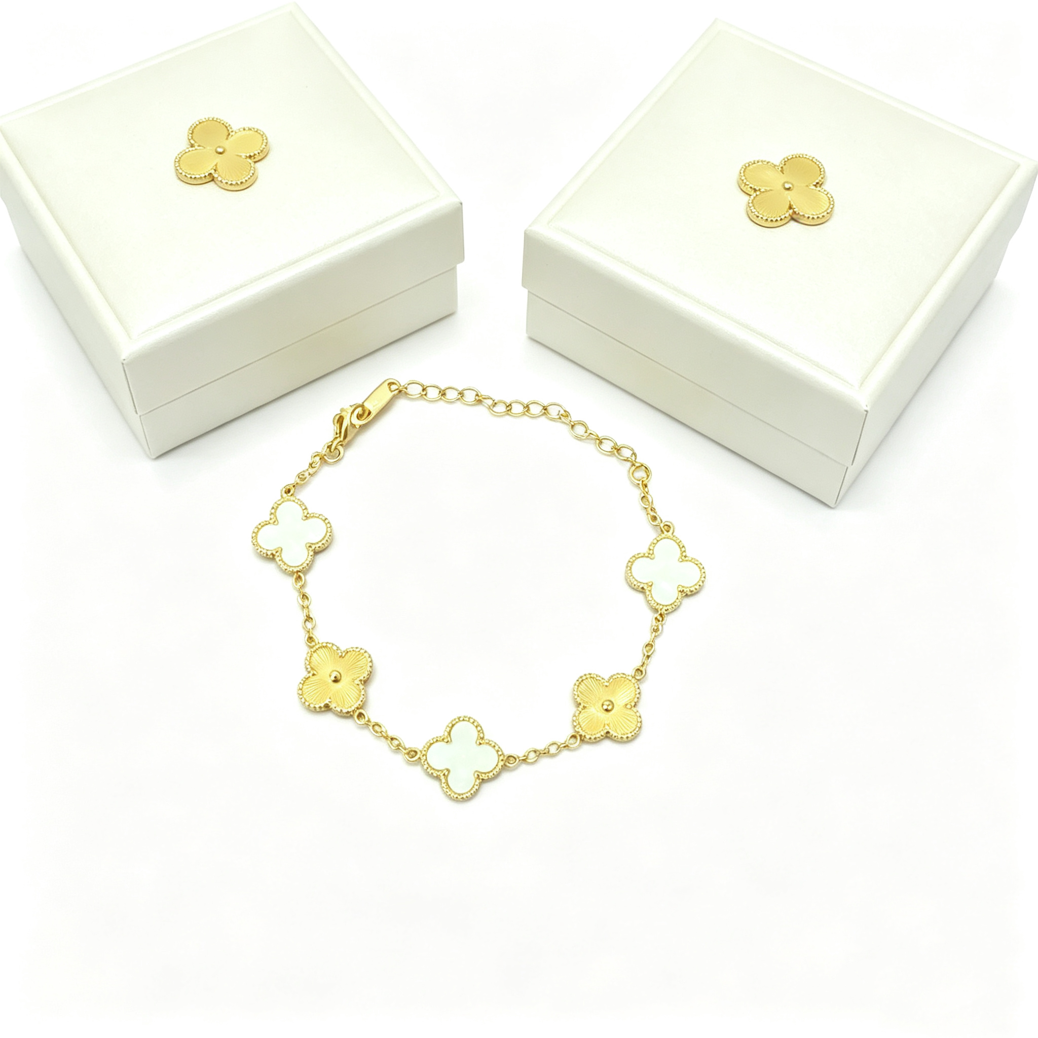 S—Double Inlaid Metal Bracelet