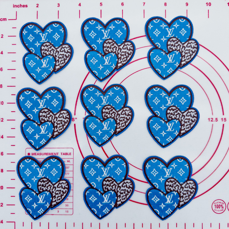 Mid(Iron-on) L-Love Shape Patches