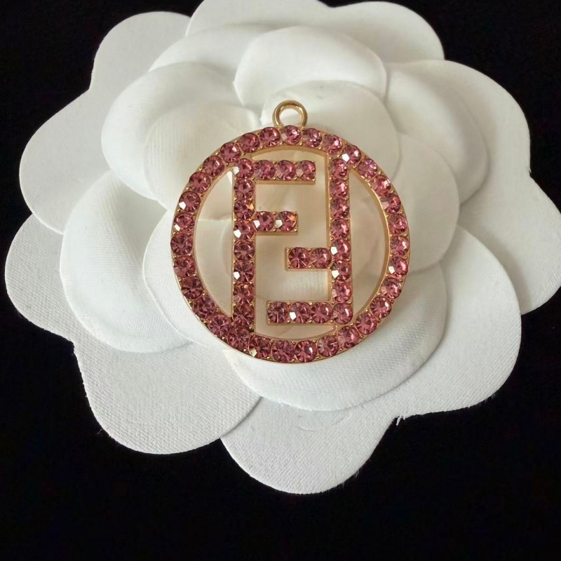 FD-Metal Round Shape With Diamonds 28MM*28MM
