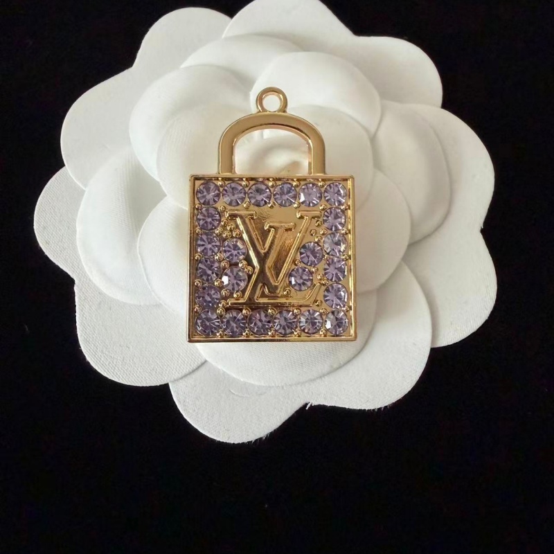L-Metal Lock Shape With Diamonds 24MM*35MM