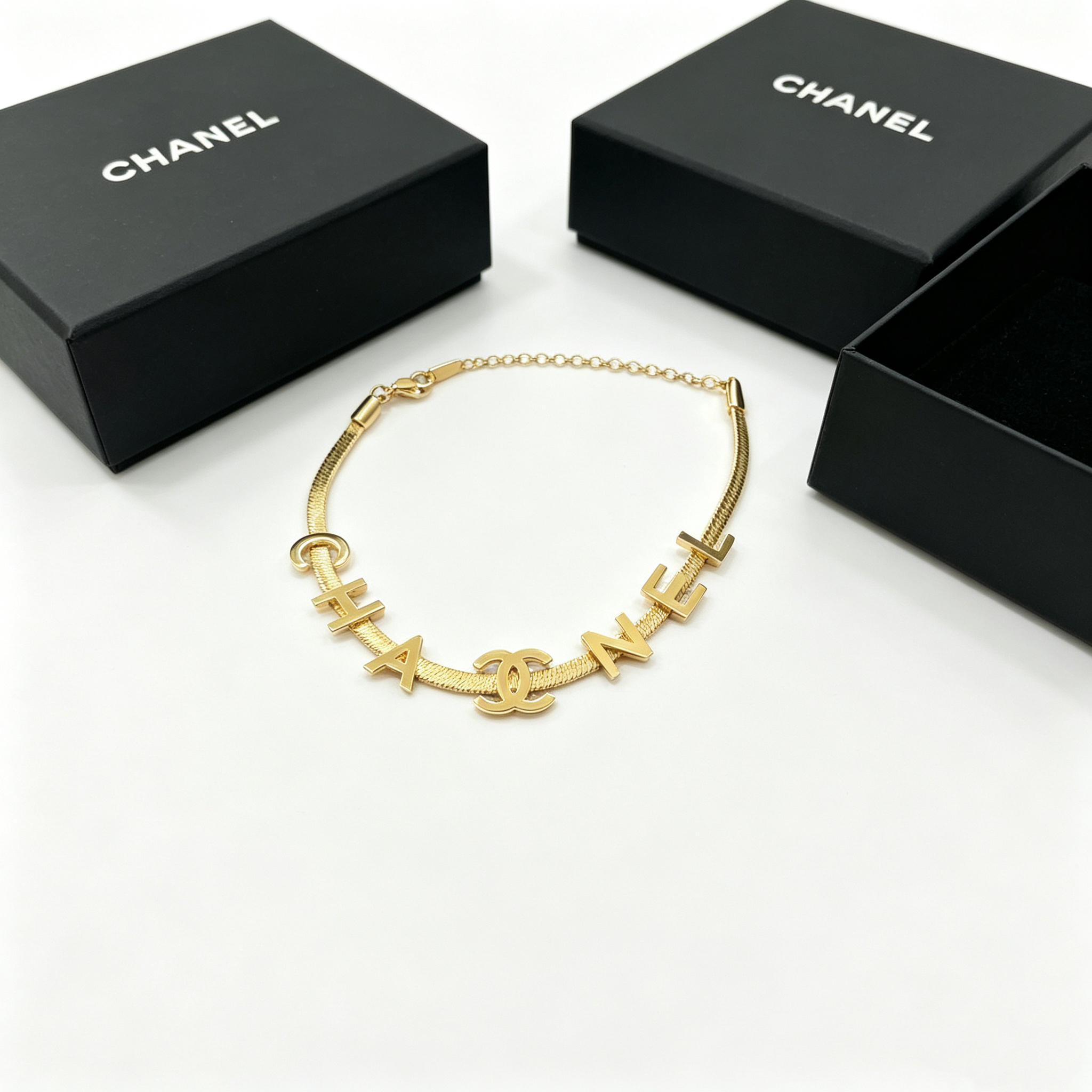 C—Metal Snake Chain Bracelet Style