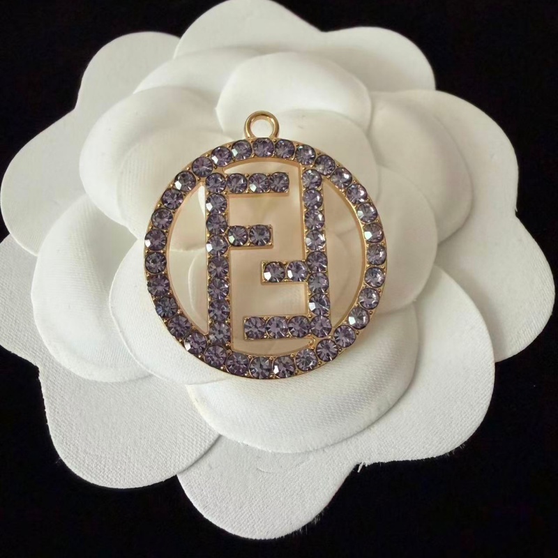 FD-Metal Round Shape With Diamonds 28MM*28MM