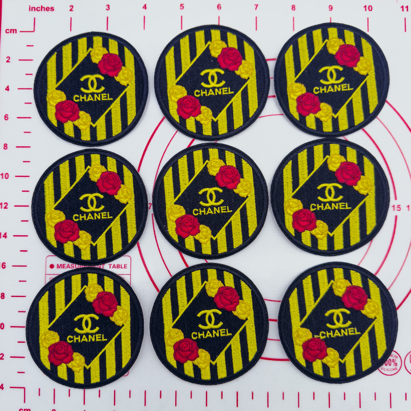 Mid(Iron-on) CC-Round flower Shape Patches