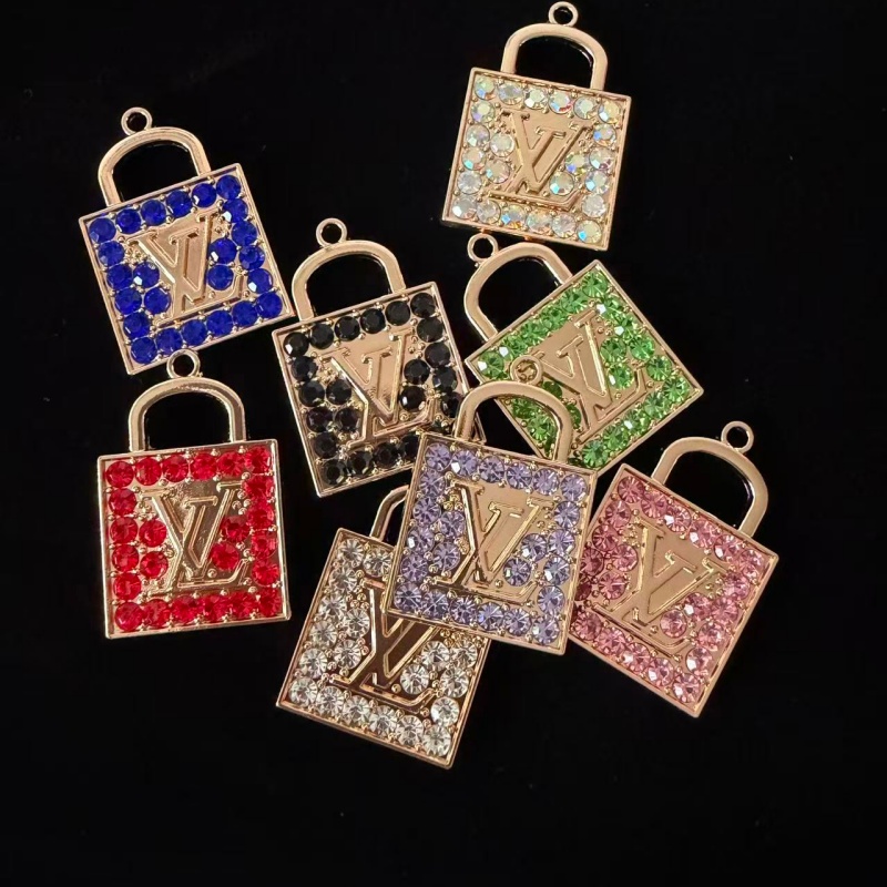 L-Metal Lock Shape With Diamonds 24MM*35MM