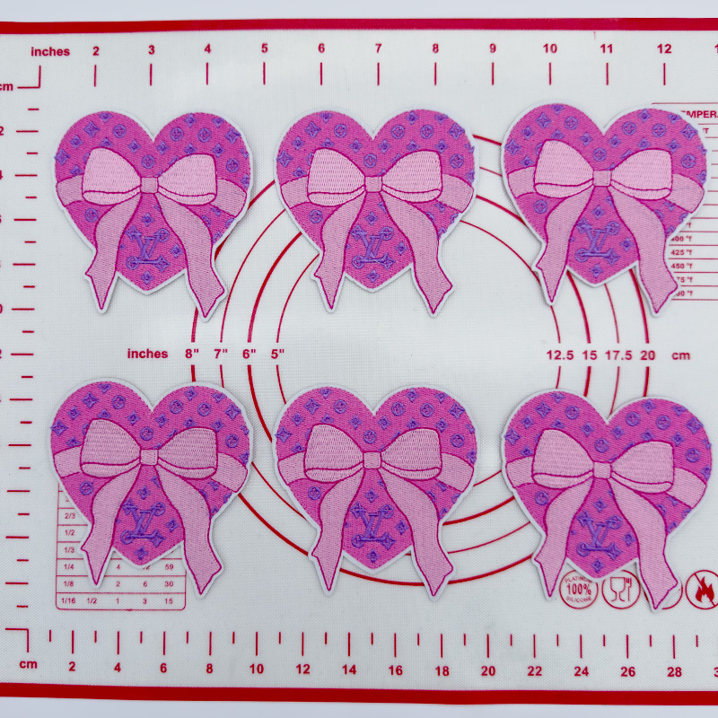 Mid(Iron-on) L-Love Bow Shape Patches