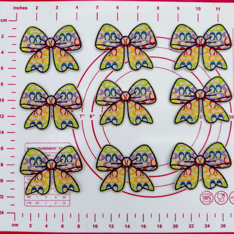 Mid(Iron-on) -Bow Shape Patches