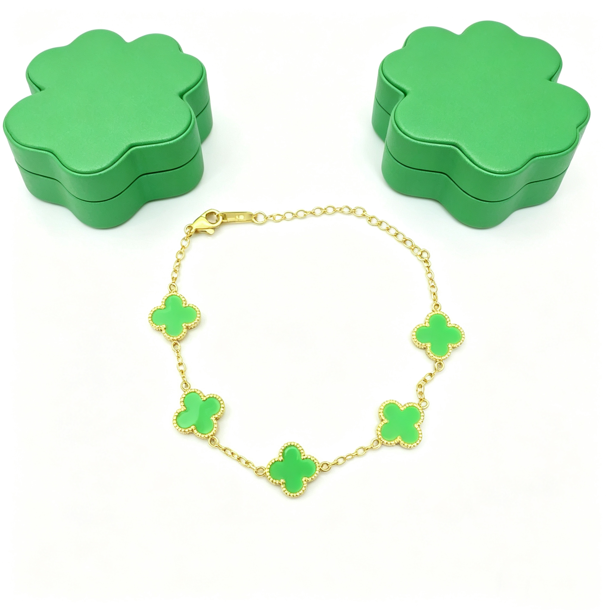 S—Five-Row Metal Bracelet