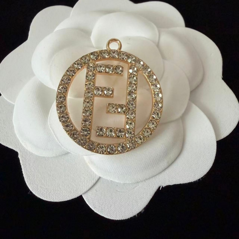 FD-Metal Round Shape With Diamonds 28MM*28MM