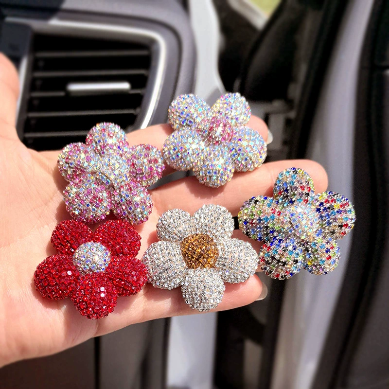 Rhinestone with five petal flower 40MM*40MM