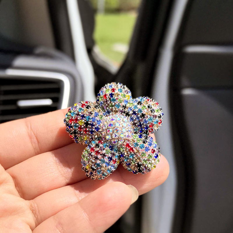 Rhinestone with five petal flower 40MM*40MM