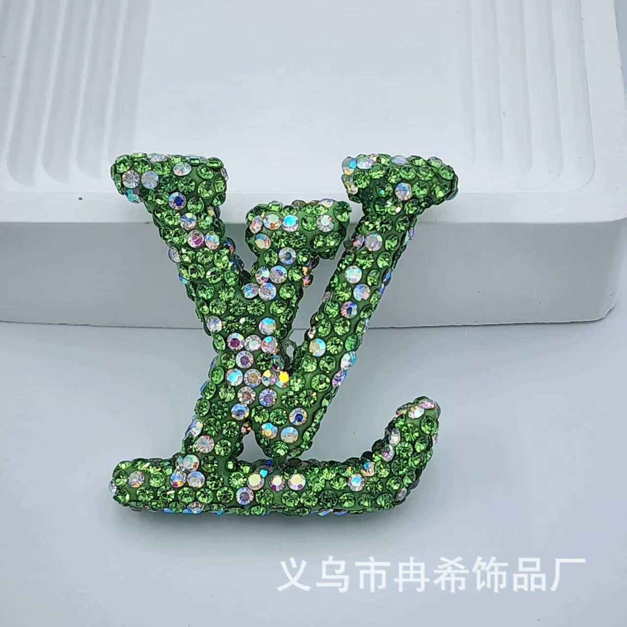 Large L-Ceramic Rhinestones charms with little box 48MM*40MM