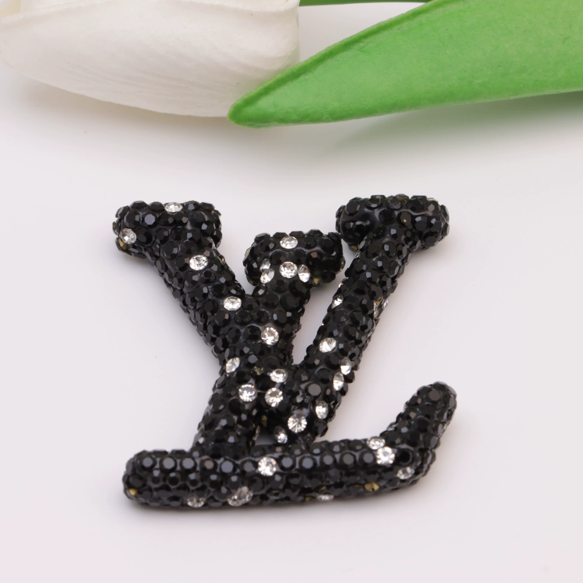 Large L-Ceramic Rhinestones charms with little box 48MM*40MM