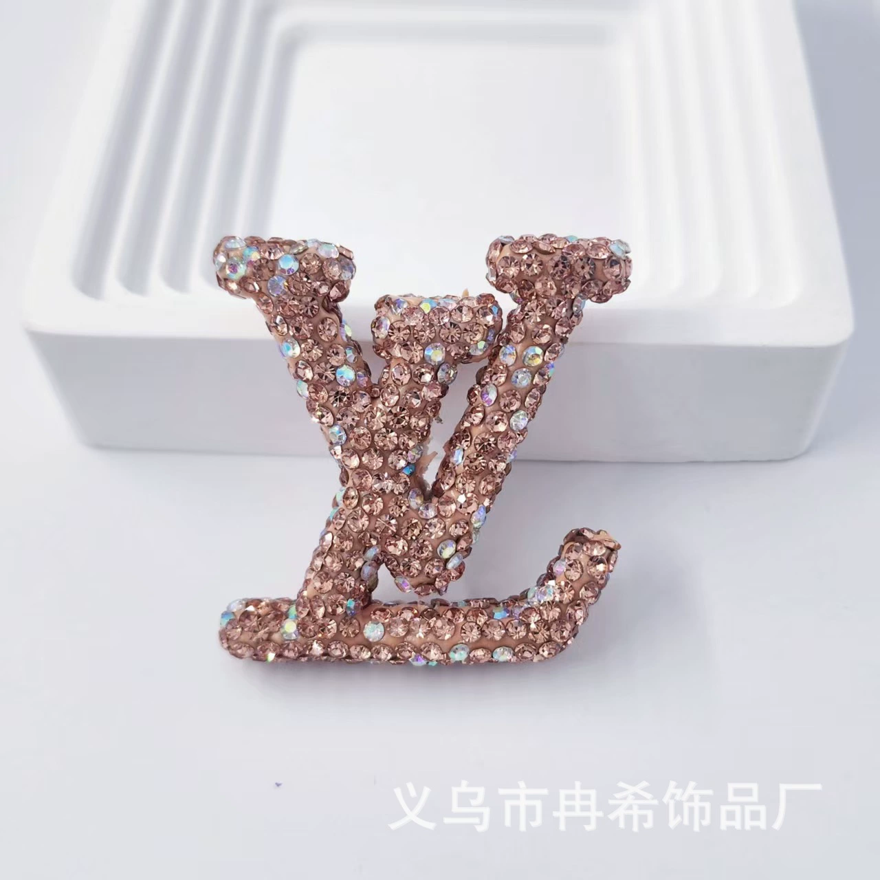 Large L-Ceramic Rhinestones charms with little box 48MM*40MM