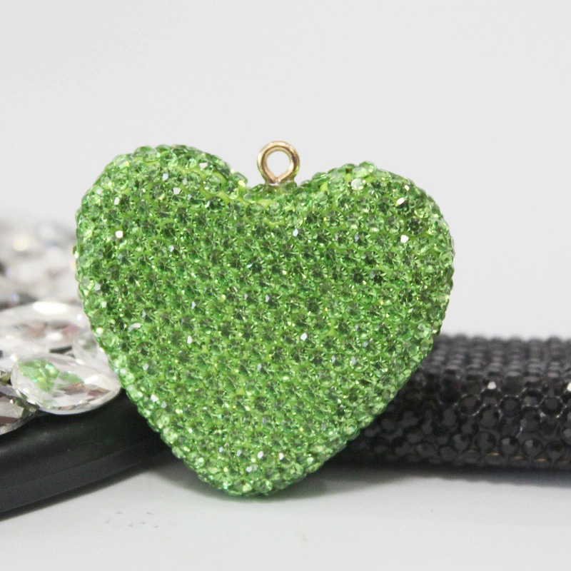 Love-shaped with diamonds 50MM*42MM