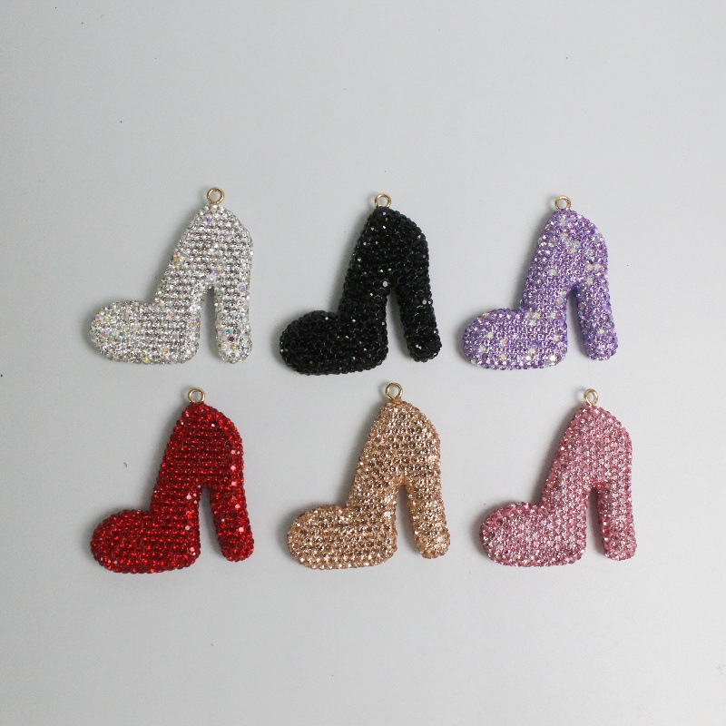 High Heels With Rhinestones  50MM*45MM