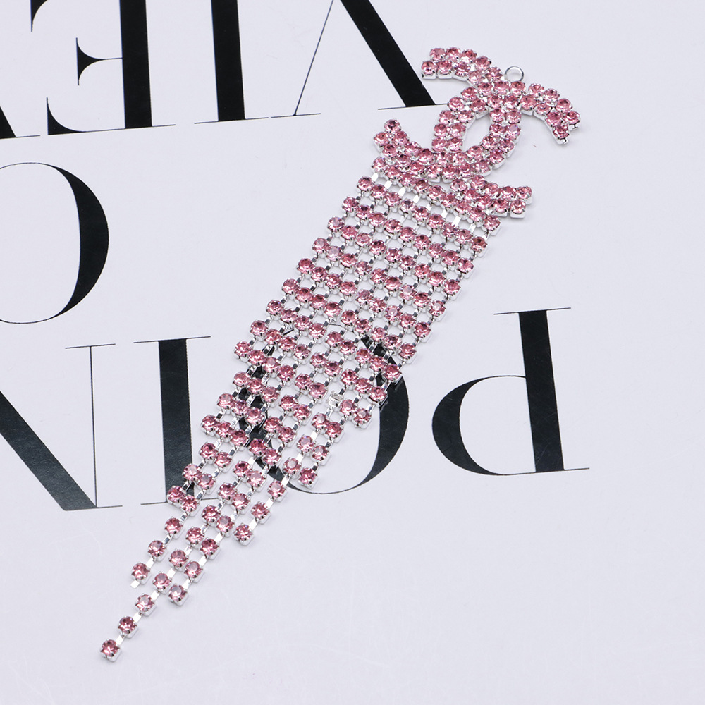 C-Double C Diamond Pendant 26MM*110MM