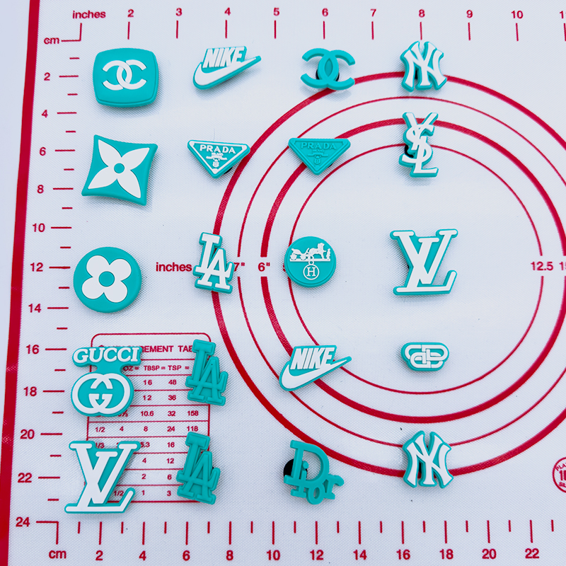 20 PCS Blue CrocCharms
