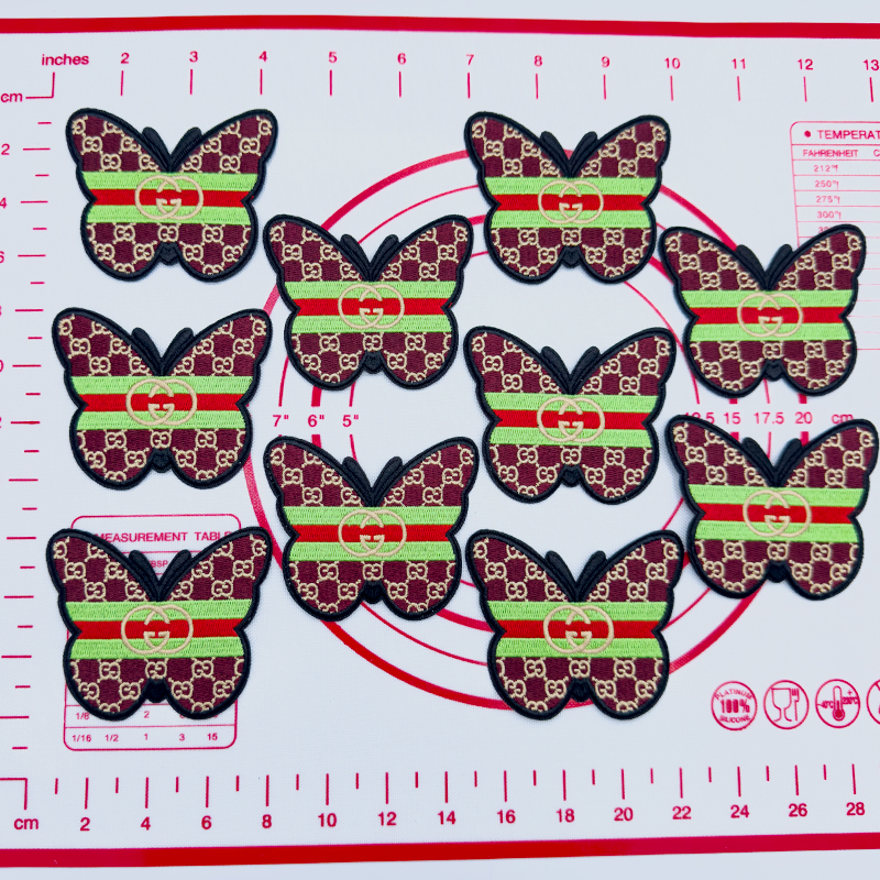 Mid(Iron-on) C- Coffee Butterfly Shape Patches