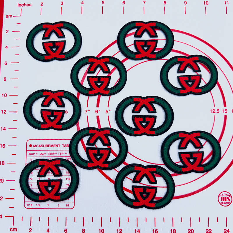Mid(Iron-on) G- 2 Red And Green Patches