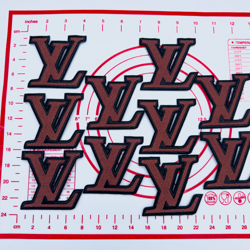 Mid(Iron-on) L- Coffee  Patches