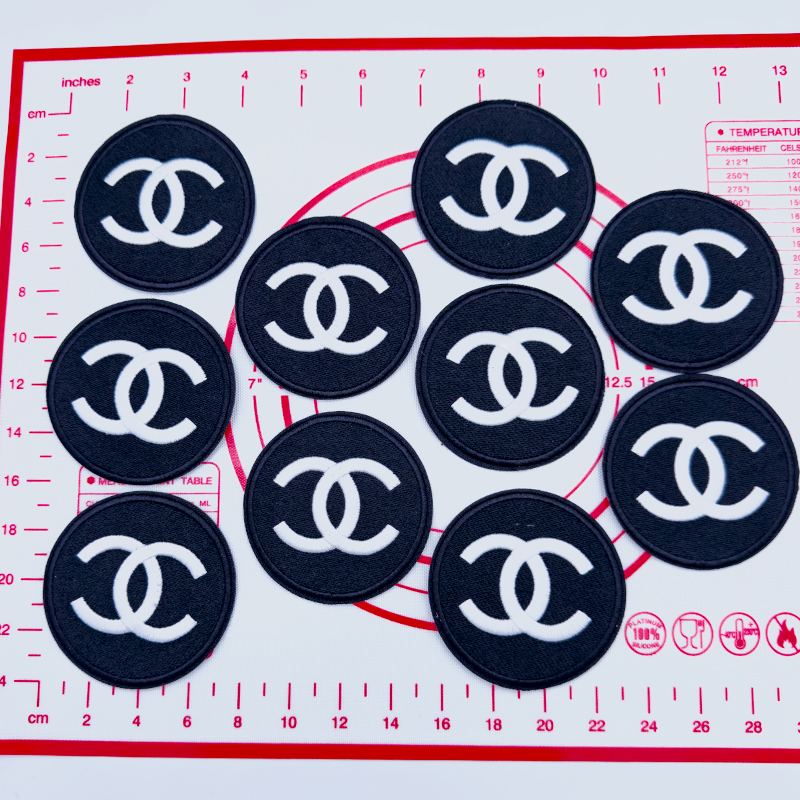 Mid(Iron-on) C-2 Double C Round Shape Patches