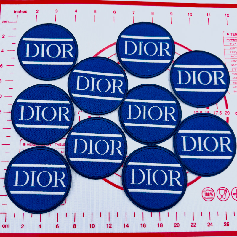 Mid(Iron-on) D-Blue Round Shape Patches