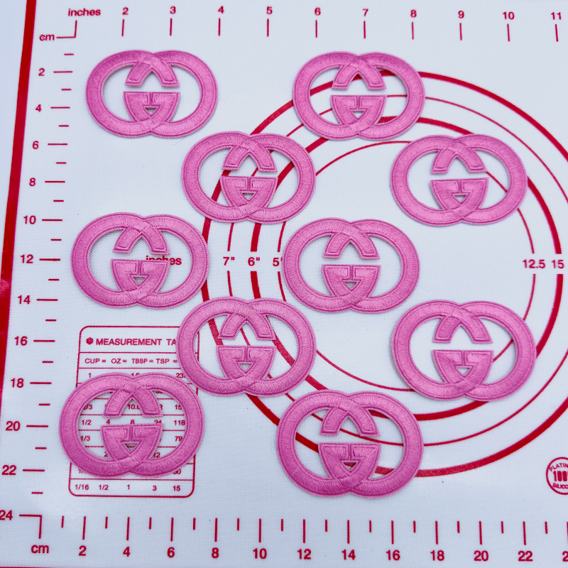 Mid(Iron-on) G- Pink Patches