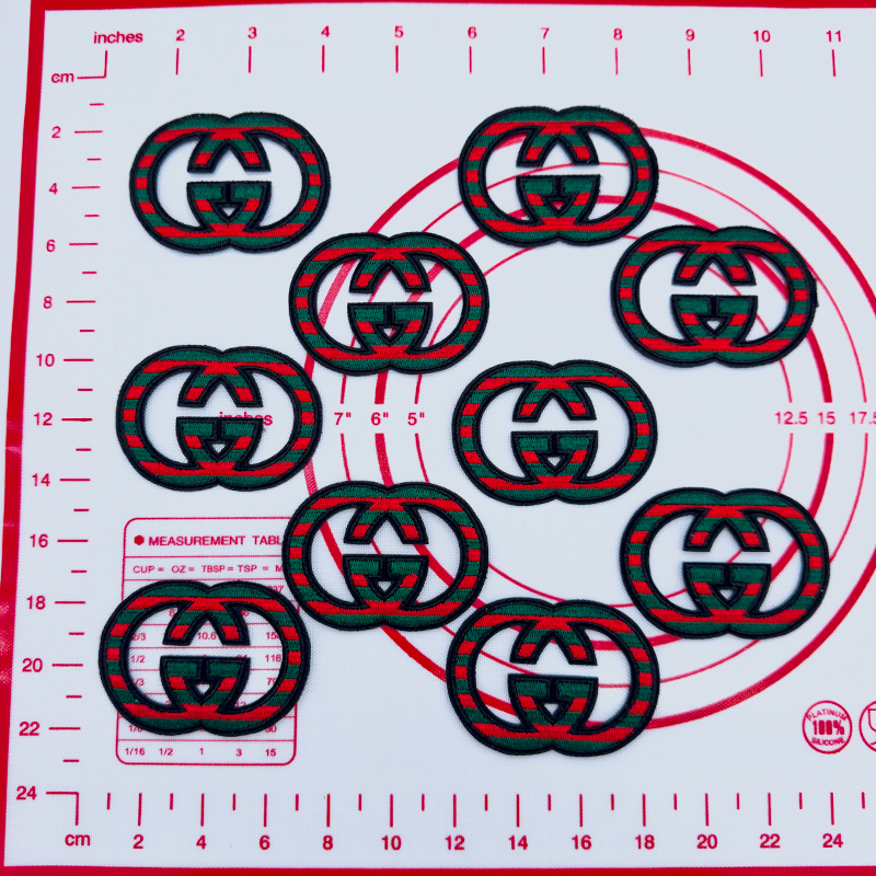 Mid(Iron-on) G- Red And Green Patches