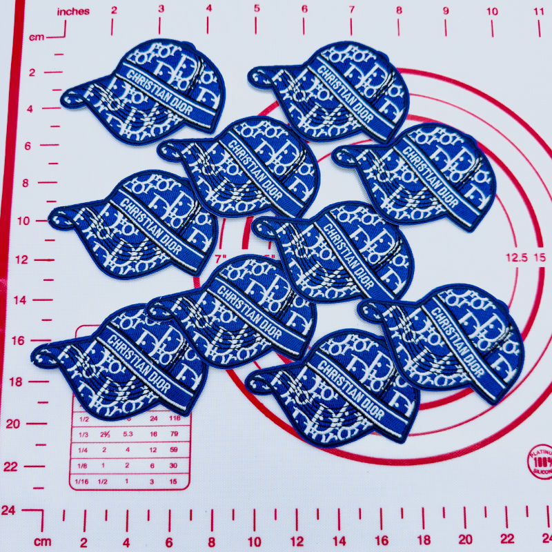 Mid(Iron-on) D- Blue Cat Shape Patches