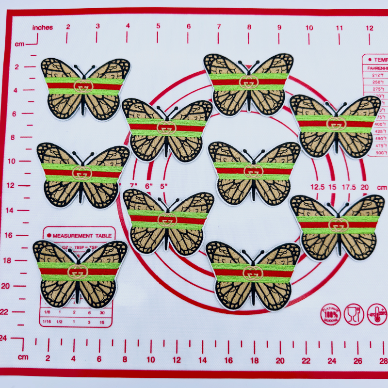 Mid(Iron-on) C- Yellow Butterfly Shape Patches