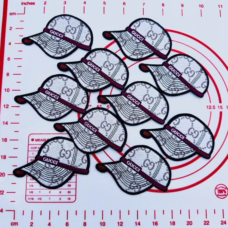 Mid(Iron-on) C-White Cat Shape Patches