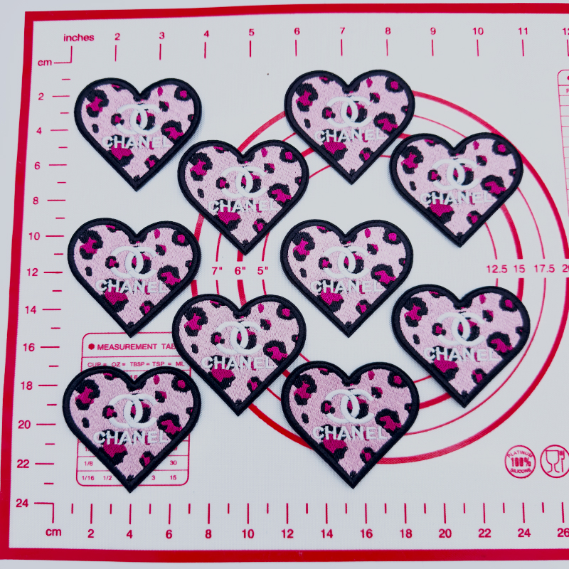 Mid(Iron-on) C-6 Love Shape Patches