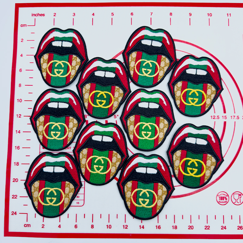Mid(Iron-on) G-Tongue Shape Patches