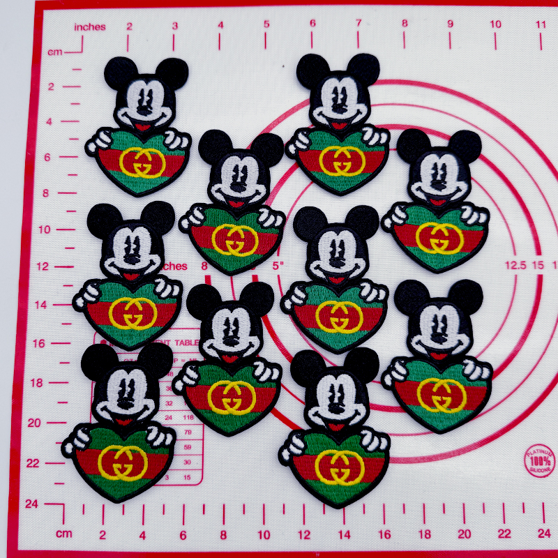 Mid(Iron-on) G-Mickey Mouse Shape Patches