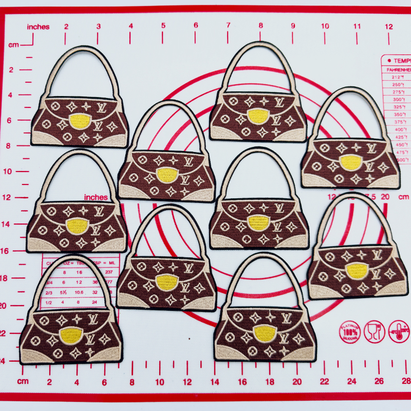 Mid(Iron-on) L-Bag Shape Patches