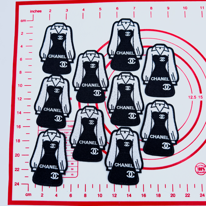 Mid(Iron-on) C-Dress Shape Patches