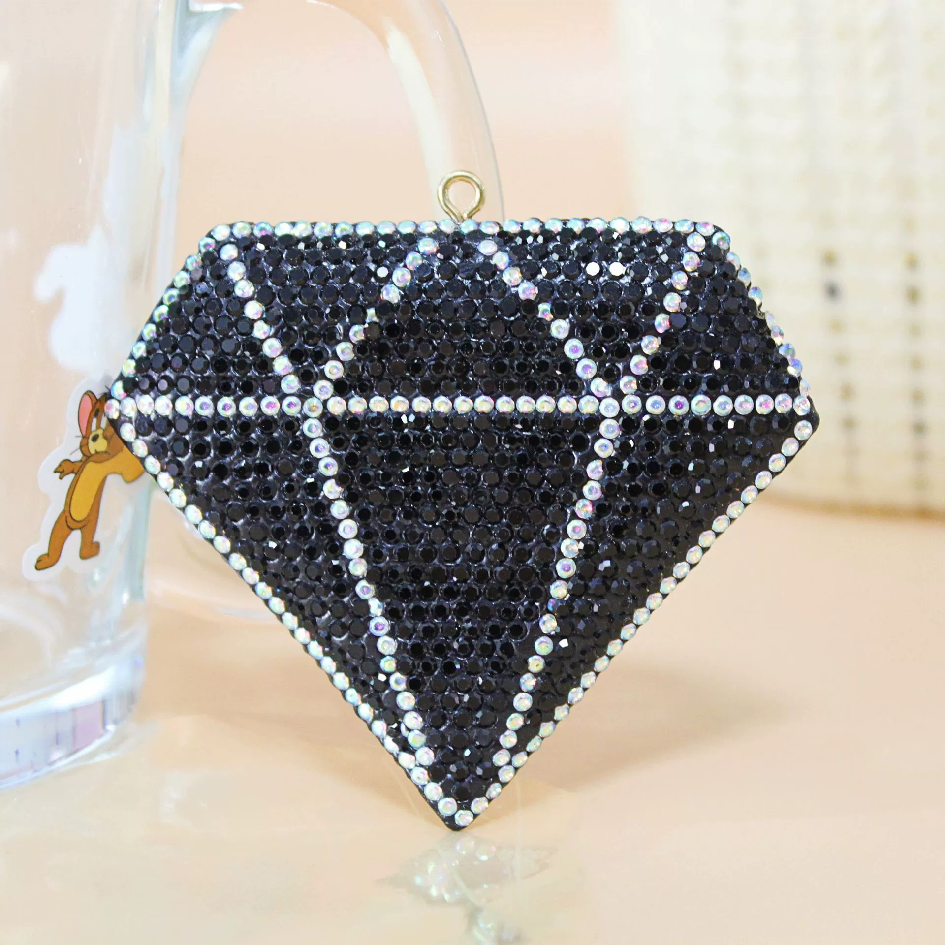 Large Full-Diamond Diamond Shape 72MM*62MM