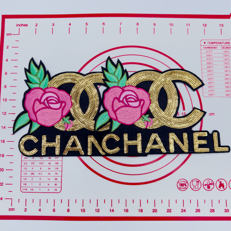 Large(Iron-on) CC-With Flower Shape Patches