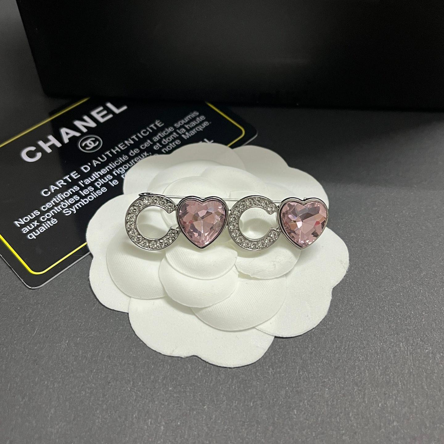 CC-With Pink Diamond And Pearls 55MM*15MM