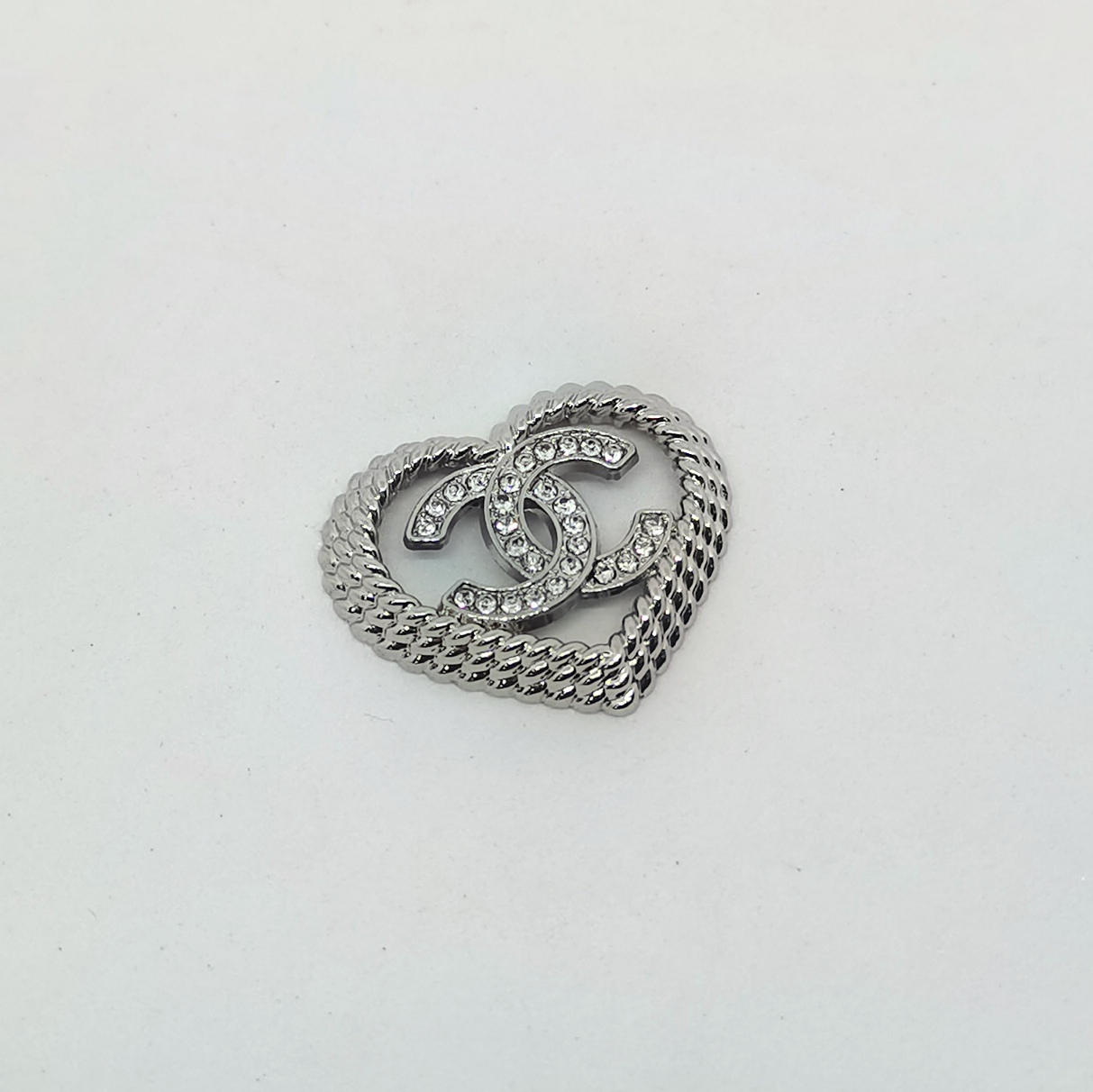 C-Love Shape With Diamonds 30MM*26MM