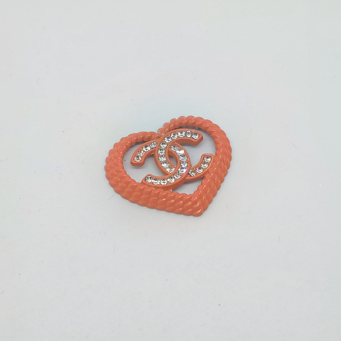 C-Love Shape With Diamonds 30MM*26MM