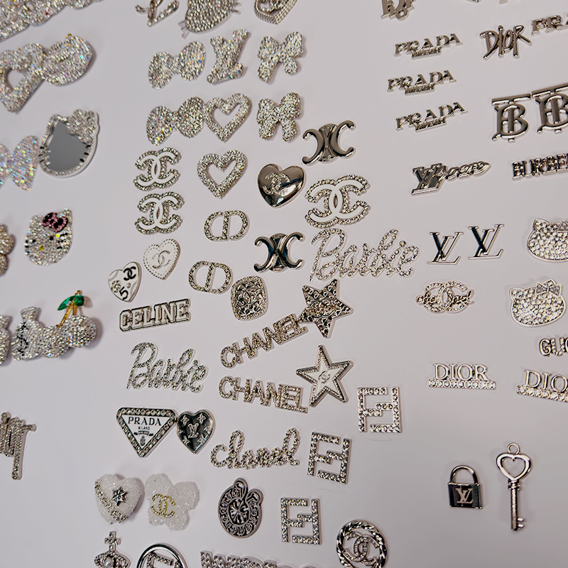 50-100PCS MIX Silver LUX CHARMS