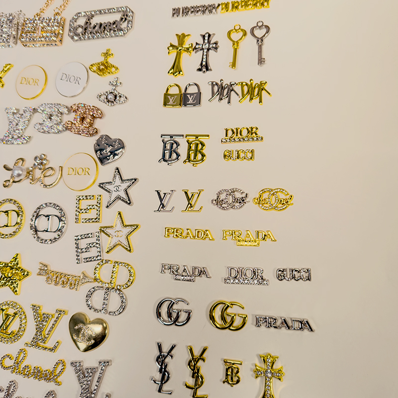 50-100PCS MIX Gold-Silver LUX CHARMS