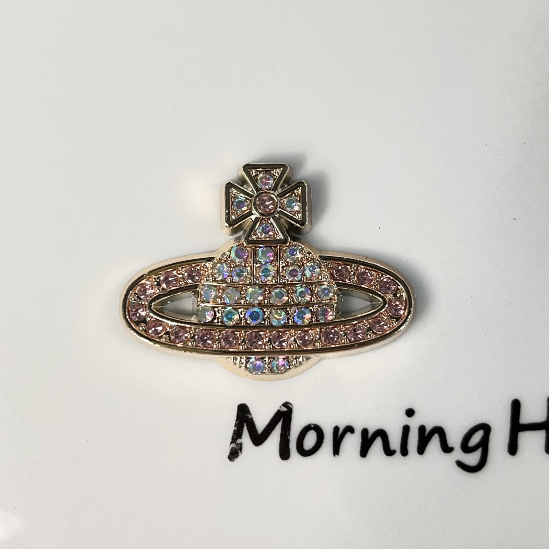 A Bag of（10PCS）Non-Metal Saturn With Diamonds