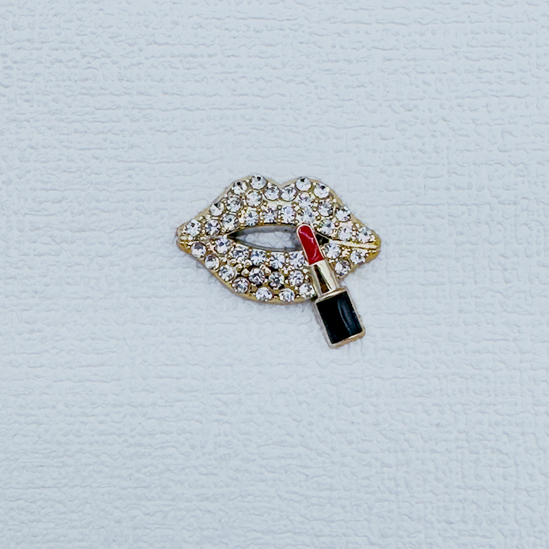 A Bag of（10PCS）Non-Metal lips With Diamonds